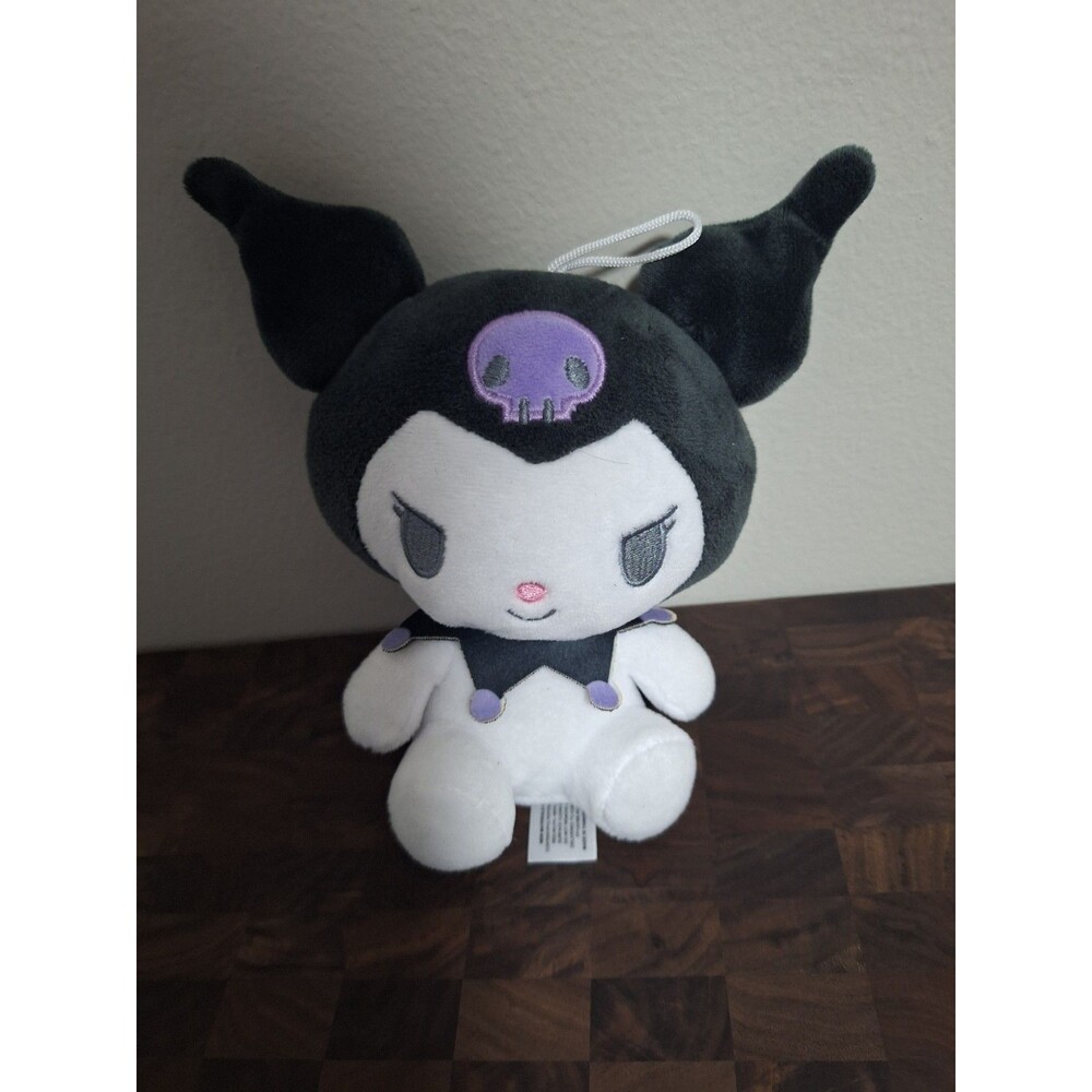 Fiesta Sanrio Kuromi Plush Toy 6 Inch Black Skull Devil‎ Tail Stuffed Animal